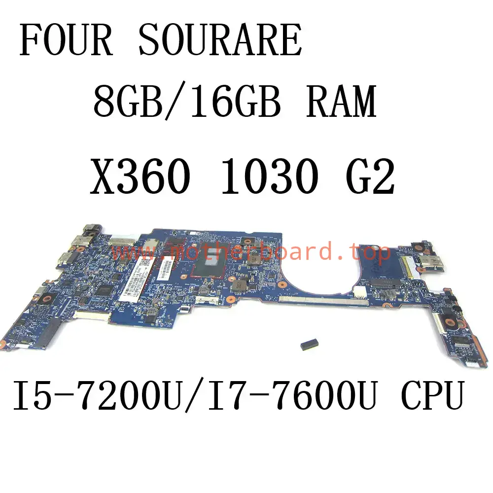 6050A2848001 For HP EliteBook X360 1030 G2 motherboard I5-7200U/I7-7600U 8GB16GB 2