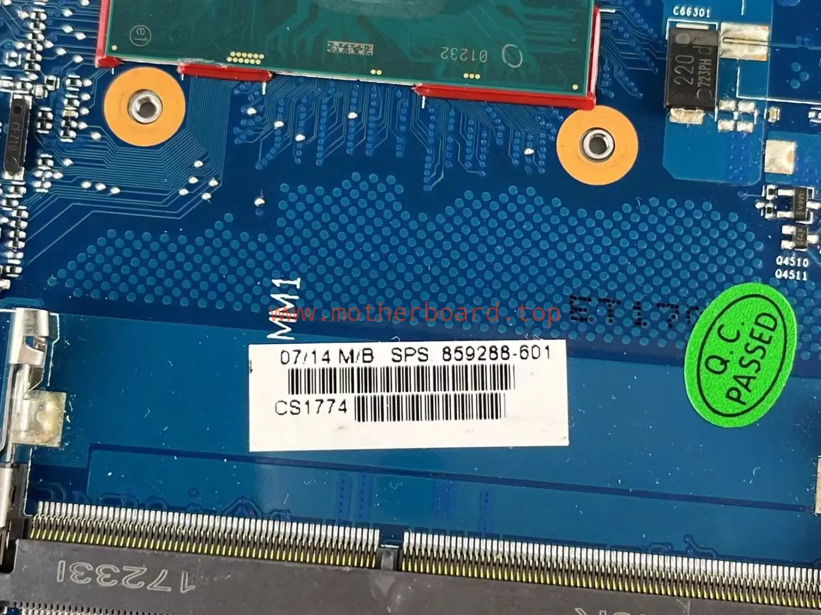 859288-601 for HP ENVY 15-AS i7-7500U CPU Laptop Motherboard 6050A2857201 UMA 3
