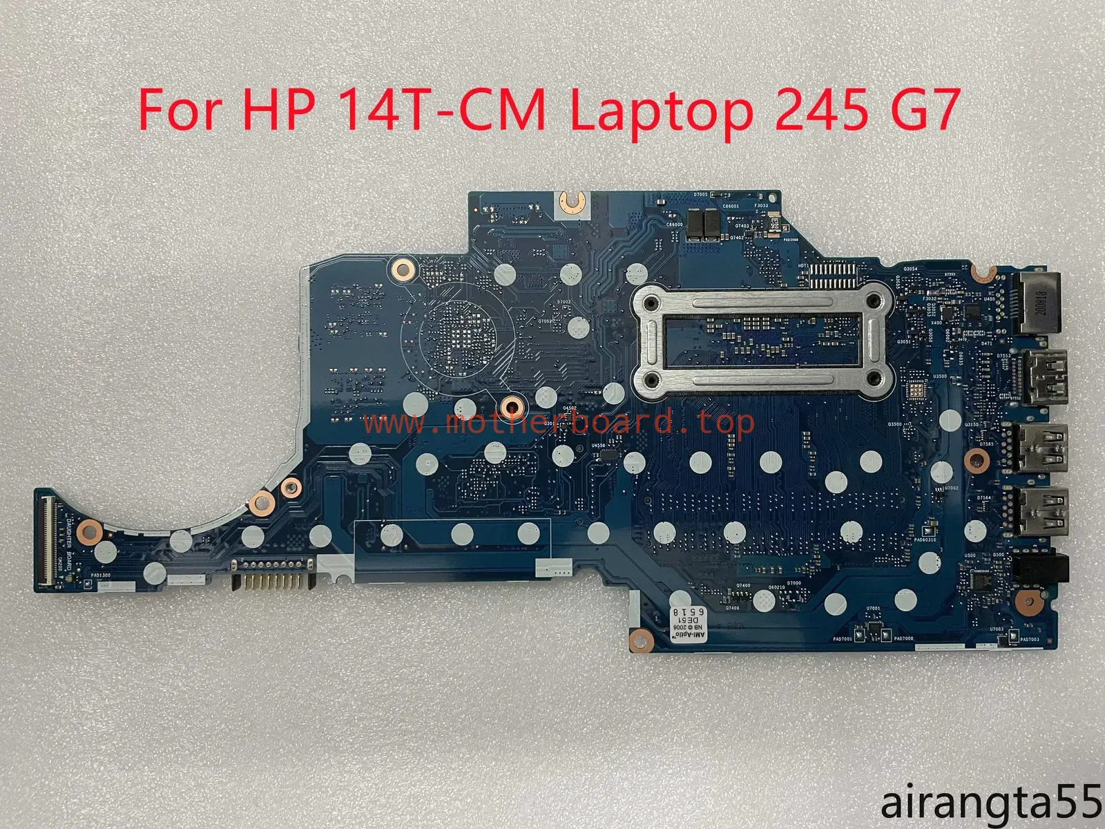 For HP 14T-CM 245 G7 14-CM Motherboard 6050A2983601-MB-A02 14-FP5-6L-GDDR5X2 R3 2