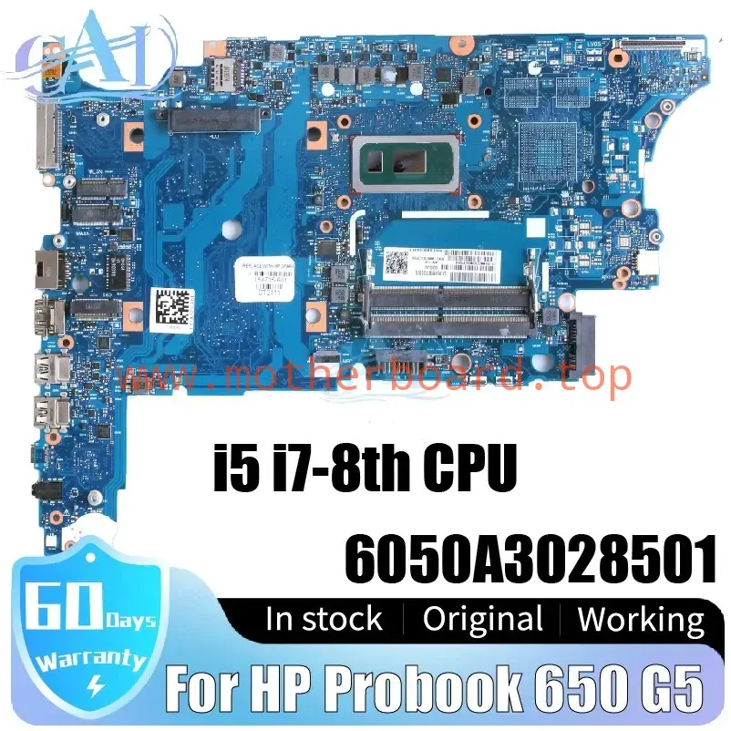 6050A3028501 For HP Probook 650 G5 Laptop Motherboard L58733-601 i5 i7-8th CPU