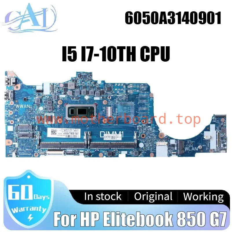 6050A3140901 For HP Elitebook 850 G7 Laptop Motherboard Core i5 i7-10th CPU DDR4