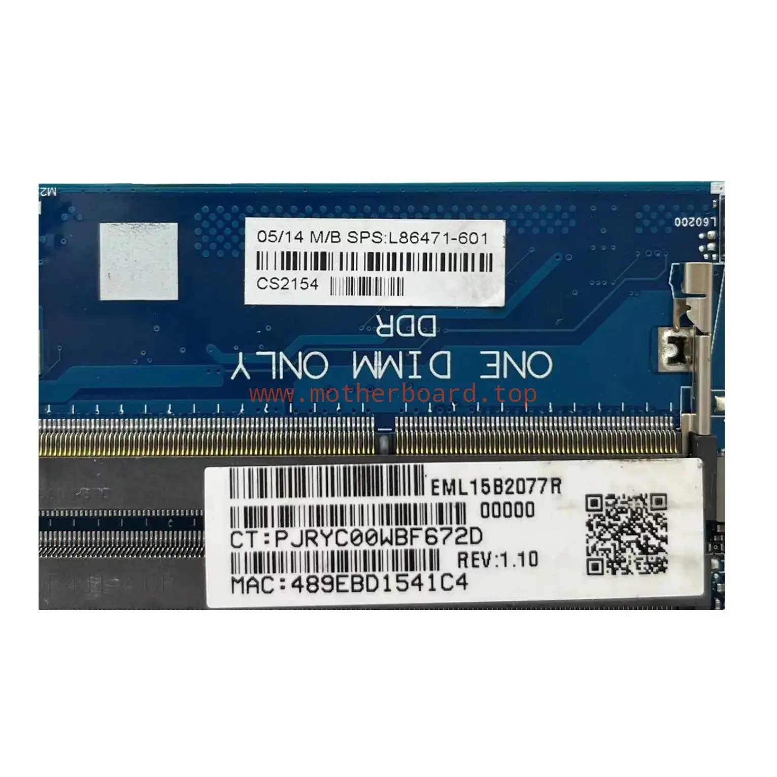 6050A3176101 For HP 14-DK Laptop Motherboard With AMD 3050U CPU L86471-601 DDR4 4