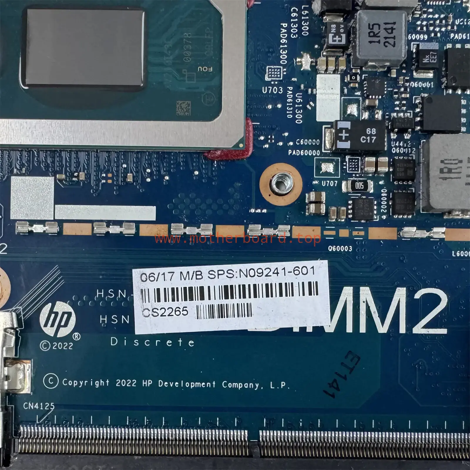 For HP Zbook Firefly 14 G9 i7-1255U Laptop Motherboard 6050A3310001 N09241-601 4