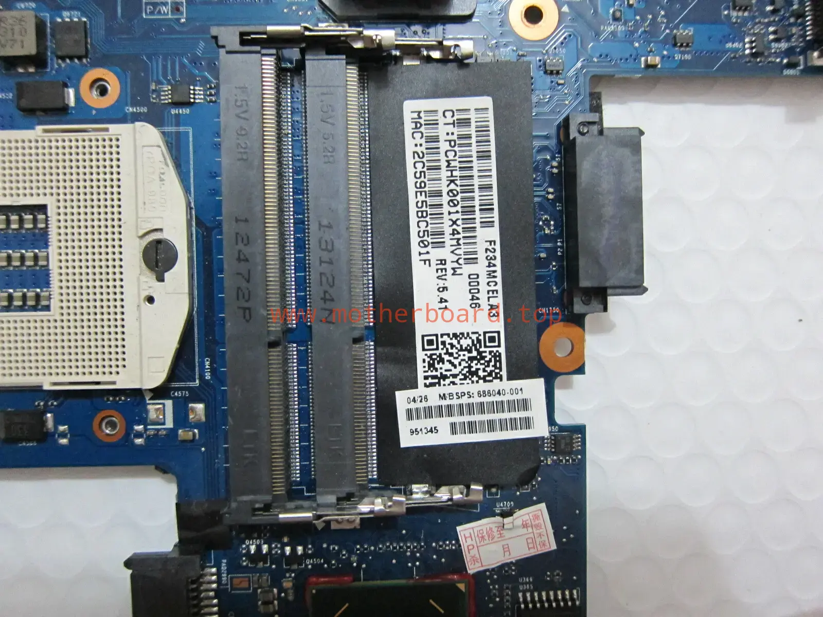 For HP 8470P Series 8470W 6050A2466401-MB-A04 686040-001 Laptop Motherboard 4