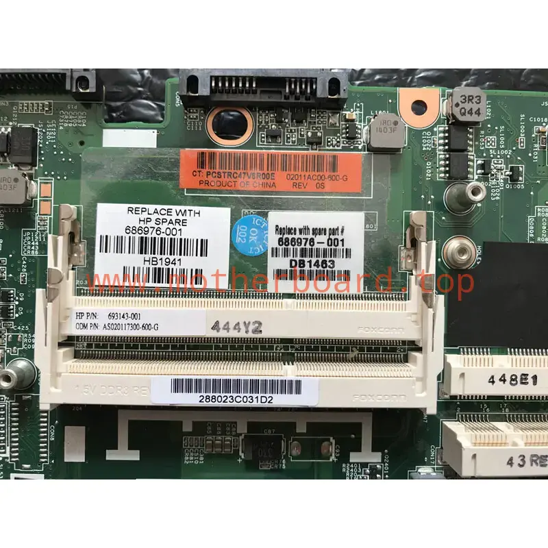 For HP 8570P 6570B Motherboard 686976-001 686975-001 686970-001 674744-001 3