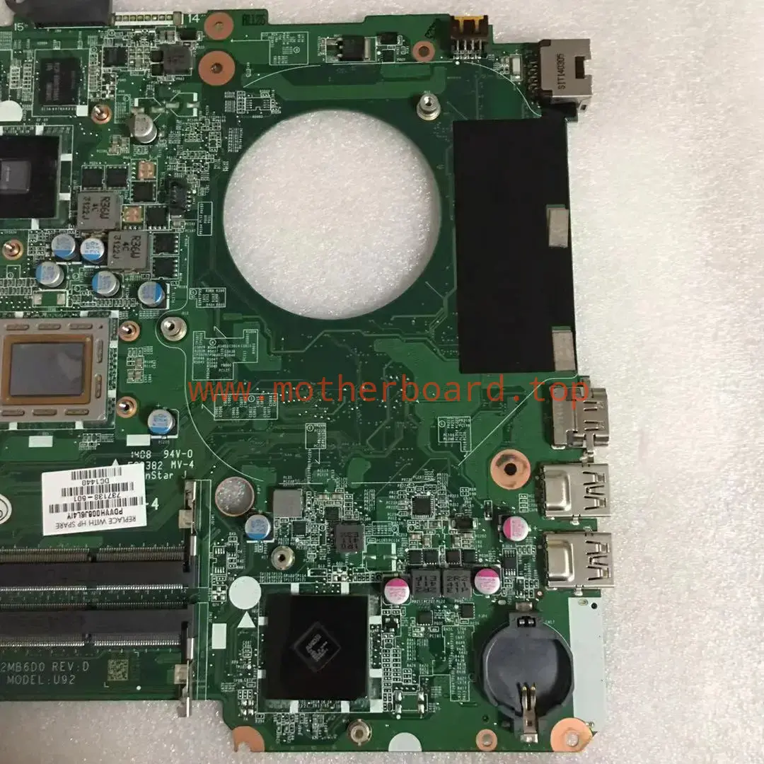 For HP 15-N A10-4655M 8670M 2G DA0U92MB6D0 737138-501 Motherboard 4