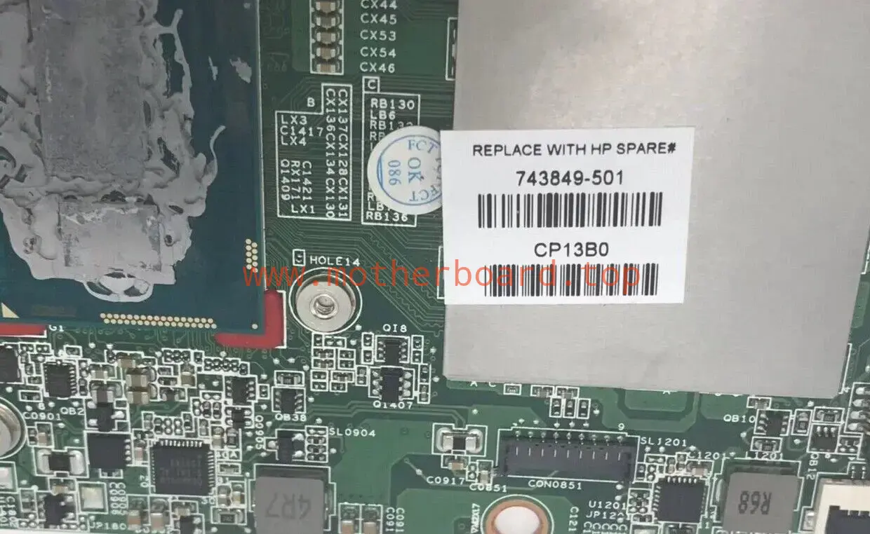 743849-501 For HP Spectre 13 Pro 13T-3000 w/ i7-4500U 8GB UMA Laptop Motherboard 2