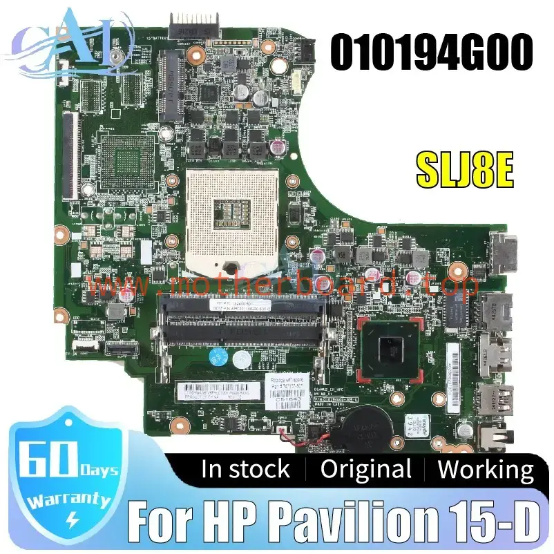 747137-001 For HP Pavilion 15-D F113 15" Laptop Motherboard 010194G00 SLJ8E DDR3