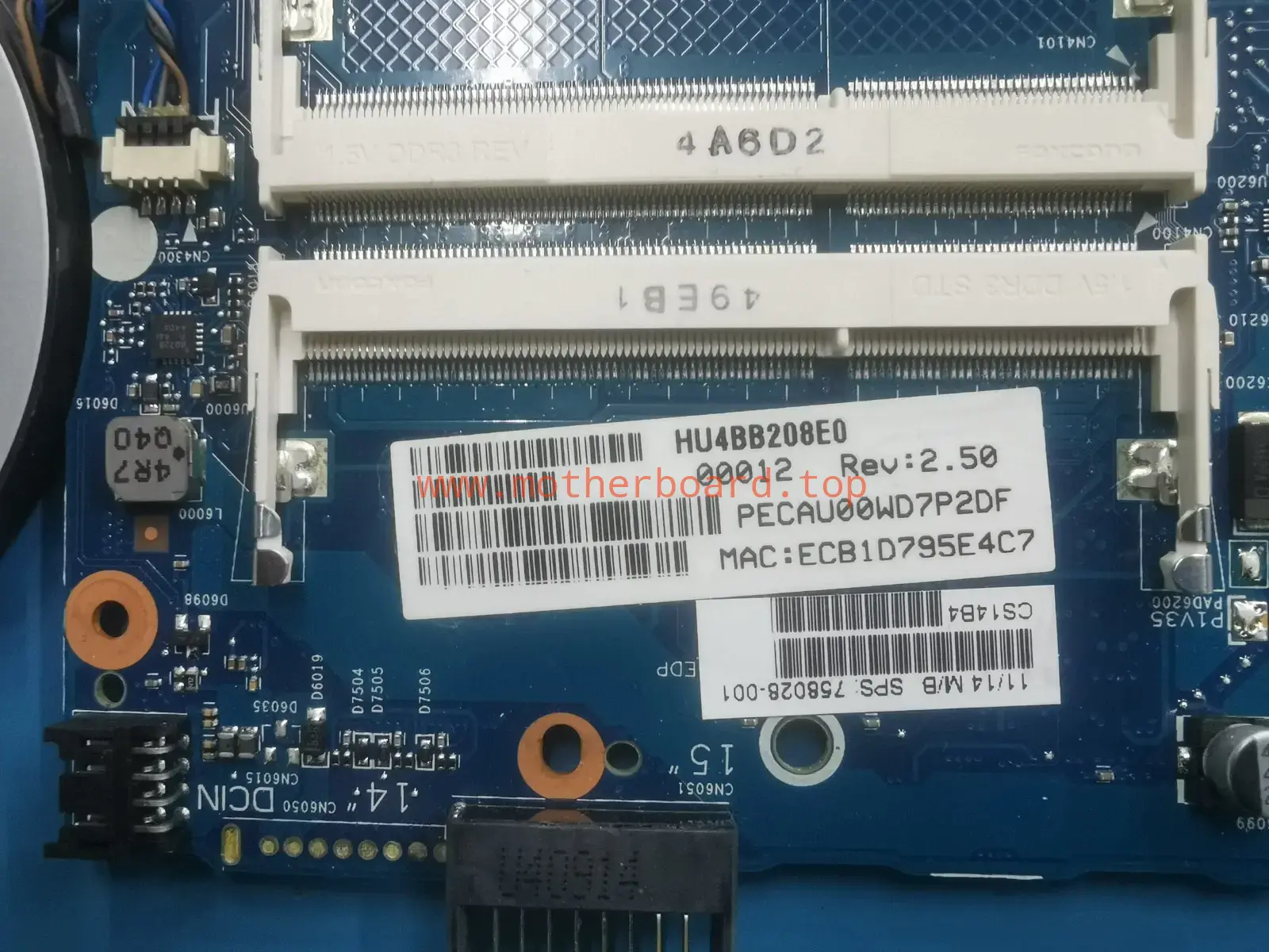HP 350 G1 i3 motherboard for spares/repairs p/n - 758028-001 2