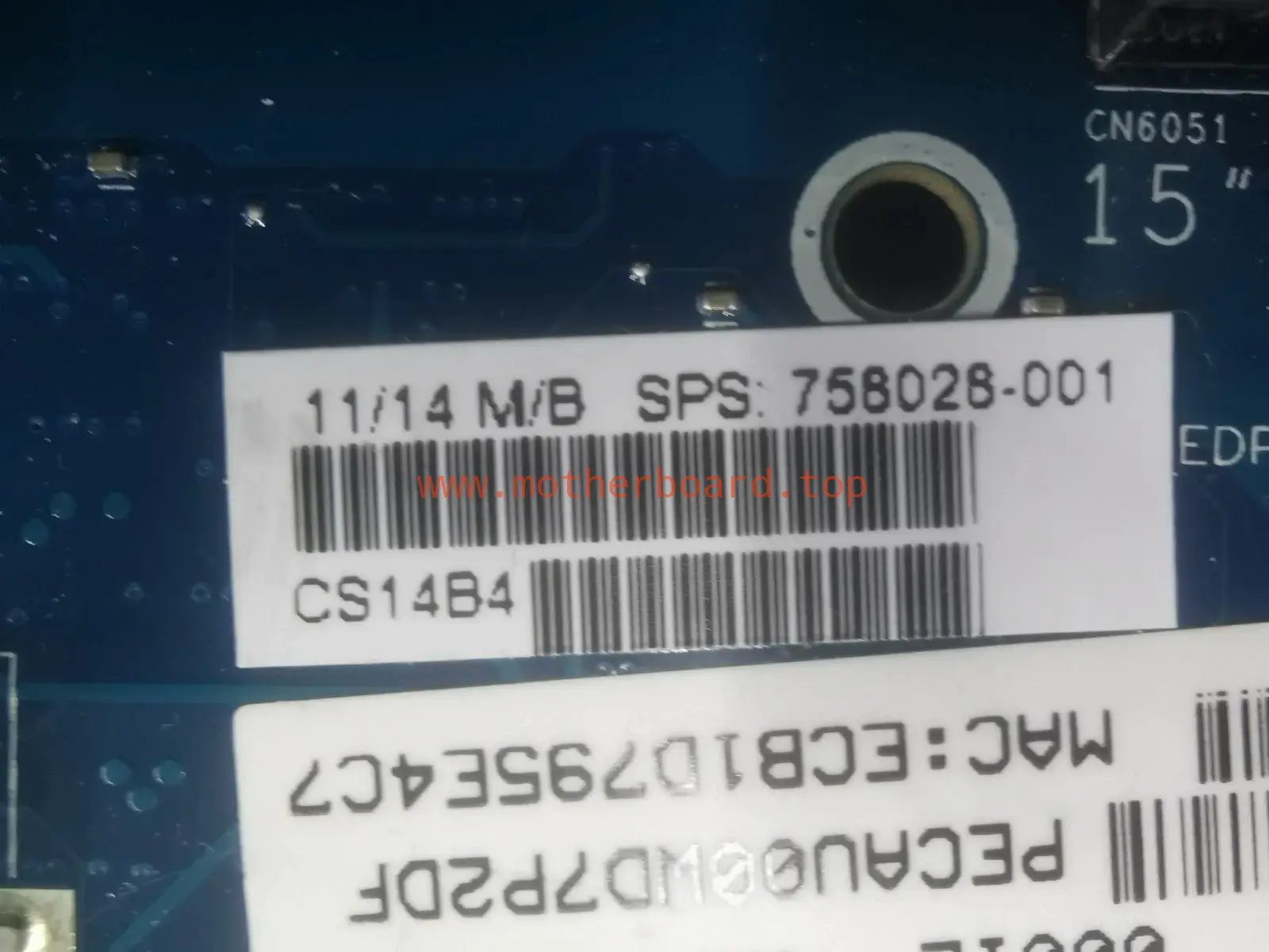 HP 350 G1 i3 motherboard for spares/repairs p/n - 758028-001 4