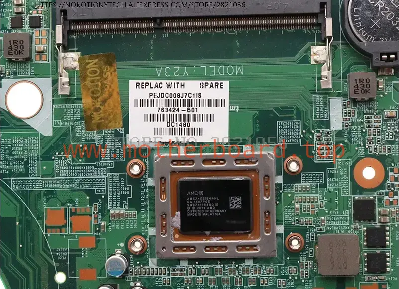 For HP Pavilion 17-F Laptop Motherboard 763424-501 DAY23AMB6F0 A10-5745M Y23A 2