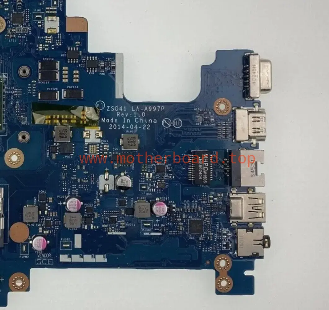 For HP 14-G Series 245 G3 764174-001/501/601 E1-6010U LA-A997P Laptop Mainboard 3