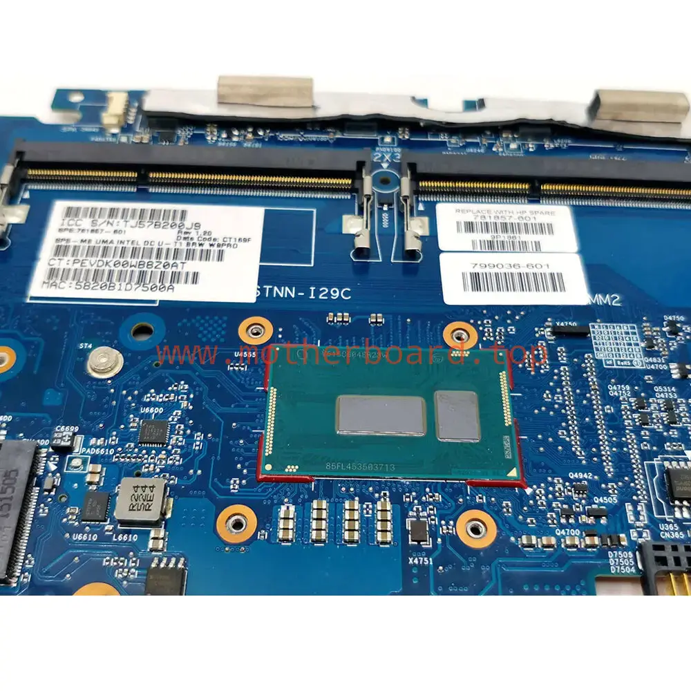 For HP EliteBook 820 G2 720 G2 I7-5500U Motherboard 6050A2635701 781857-601 3