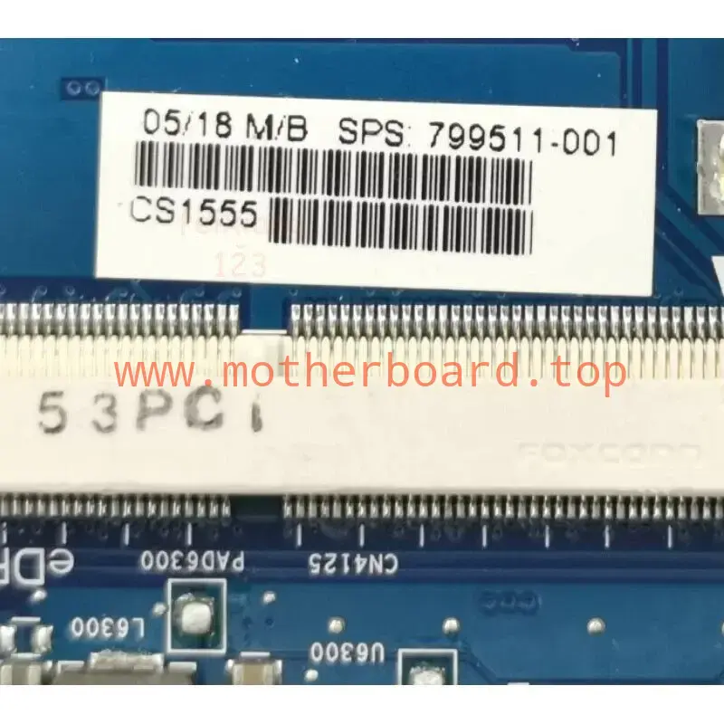 Motherboard For HP Elitebook 840 G2 - 799511-001 Intel I5-5300U CPU 4