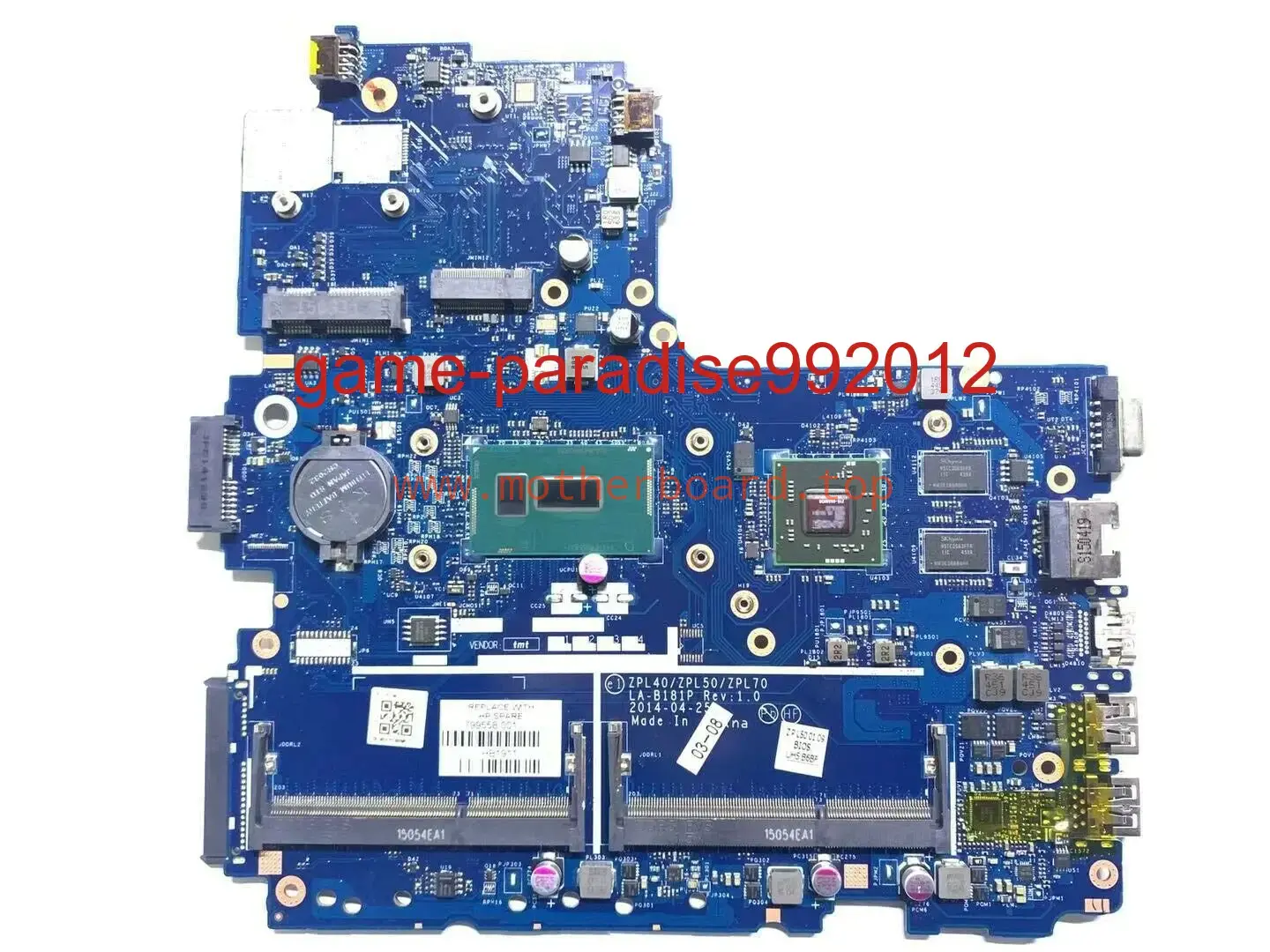 For HP ProBook 450 G2 799558-501/601/001 With i5-5200U 1GB Laptop Motherboard