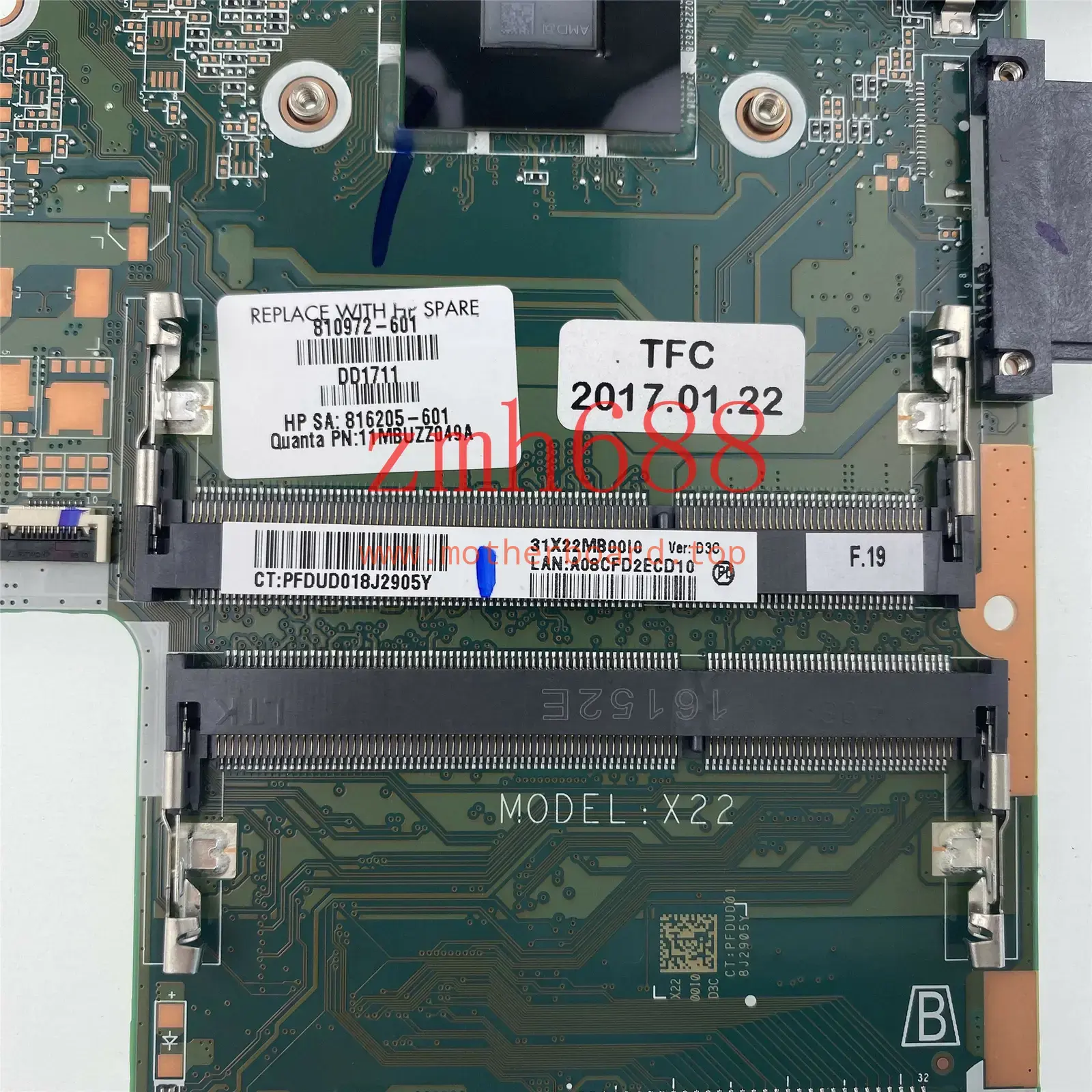 For HP Pavilion 14-AB A8-7410 CPU 810972-001 810972-601/501 Laptop Motherboard 2