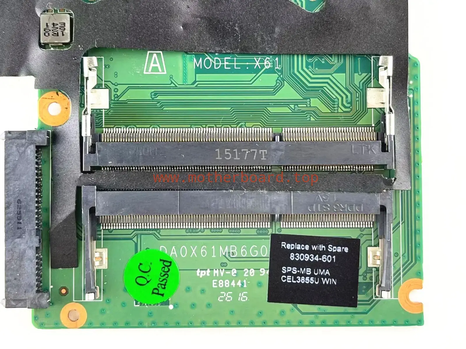 For HP ProBook 440 G3 430 G3 Mainboard 830934-601 3855U DA0X61MB6G0 Motherboard 3