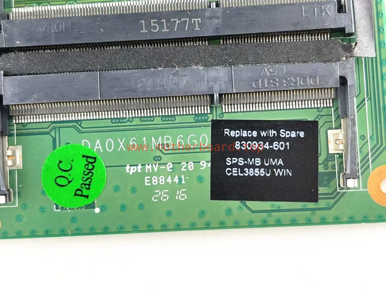 For HP ProBook 440 G3 430 G3 Mainboard 830934-601 3855U DA0X61MB6G0 Motherboard 4