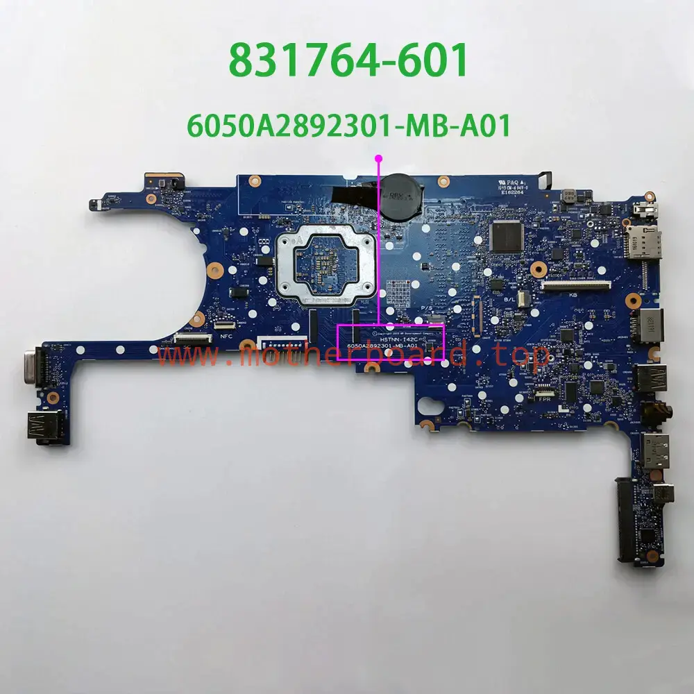 831764-601/001/501 For HP EliteBook 820 G3 with i7-6500U Laptop Motherboard 3