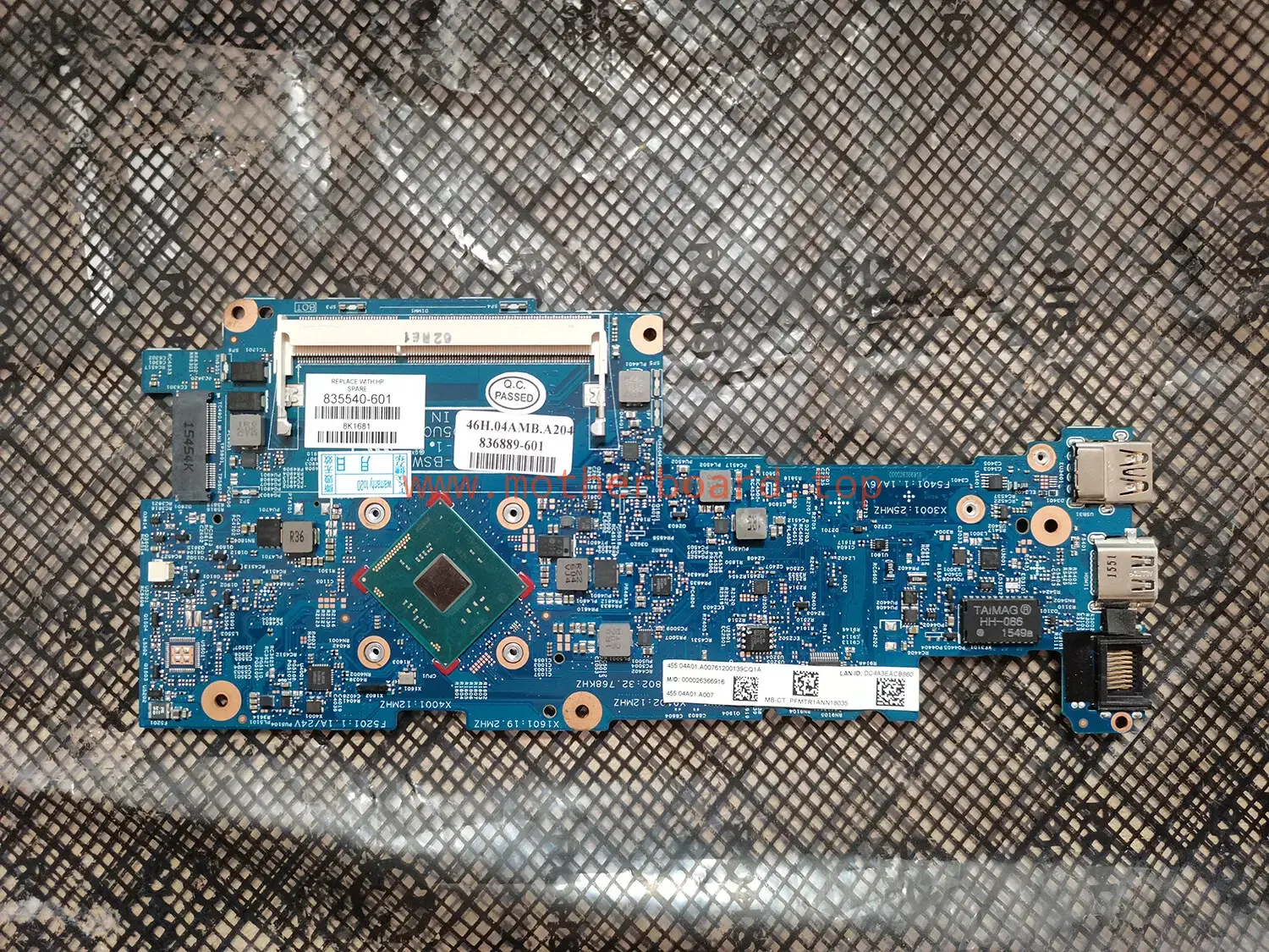 835540-601 836889-601 N3700 14269-1 FOR HP x360 11-k059TU Motherboard Test ok