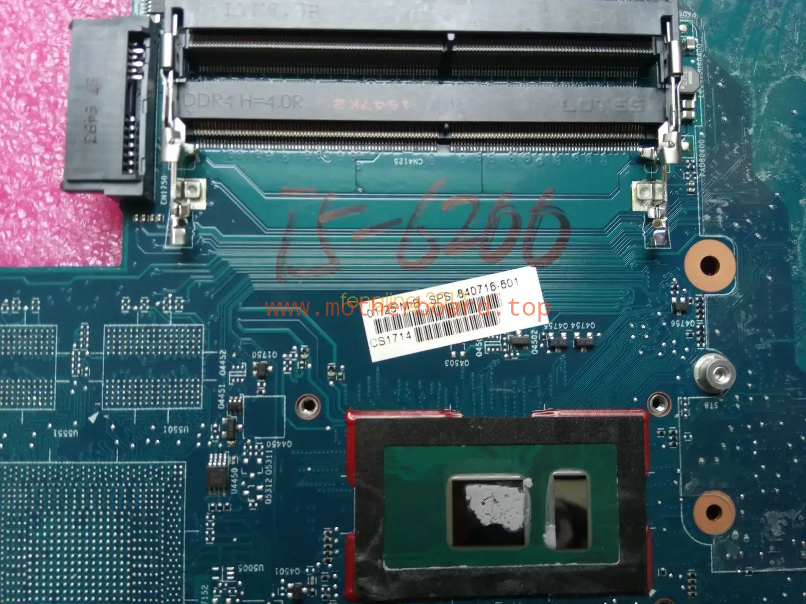 For HP Laptop Elitebook 640 650 G2 with i5-6200U 840716-601 Motherboard 2