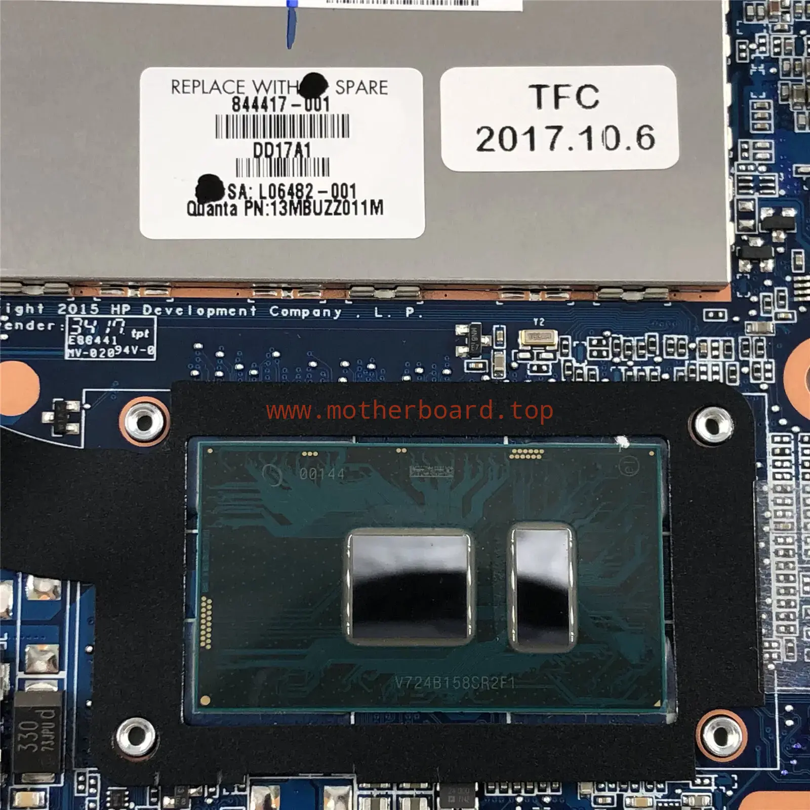 844417-601/501/001 For HP EliteBook 1040 G3 Motherboard i7 6600U SR2F1 8Gb 16Gb 3
