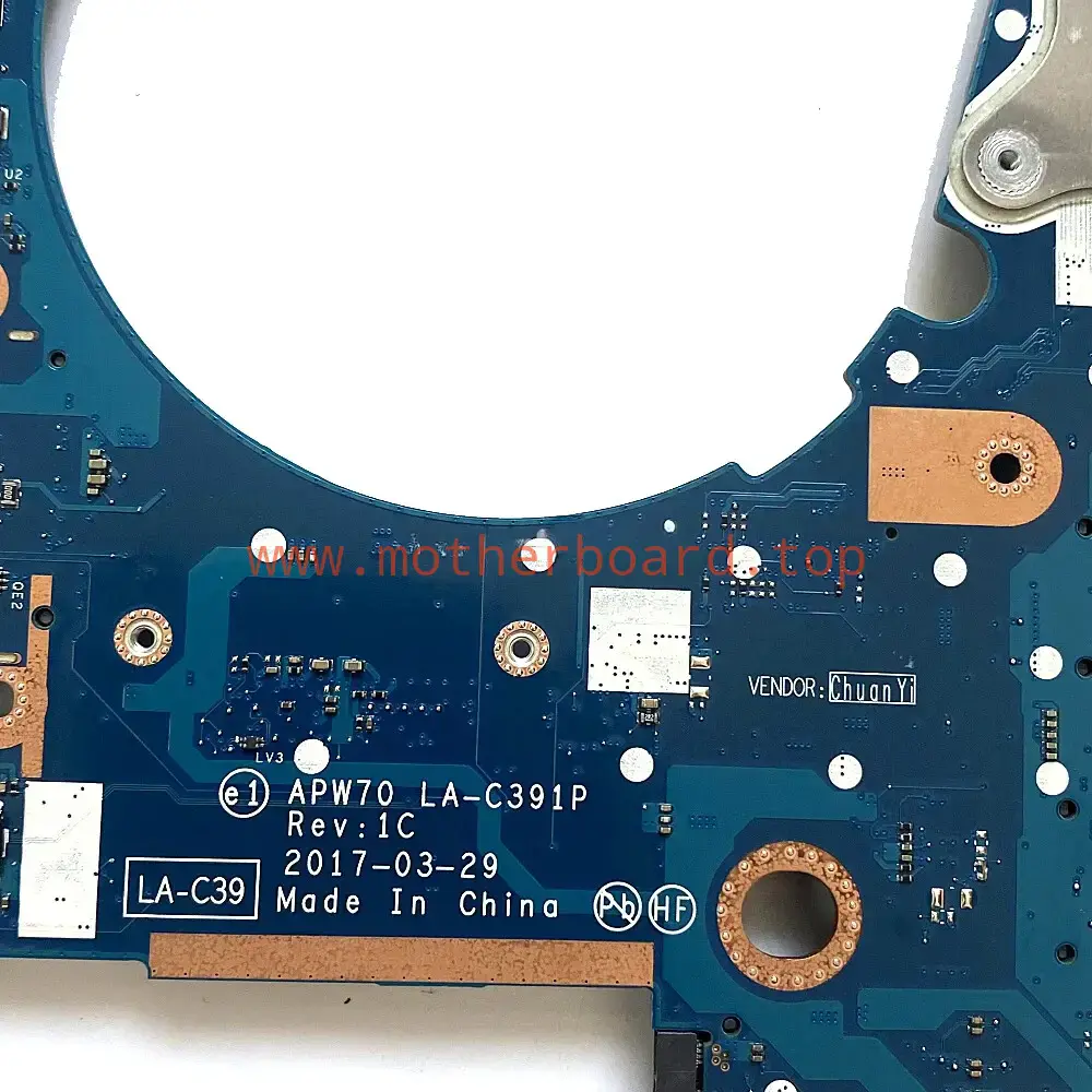 For HP Zbook 17 G3 Motherboard i7-6700HQ DDR4 LA-C391P 848302-601 3