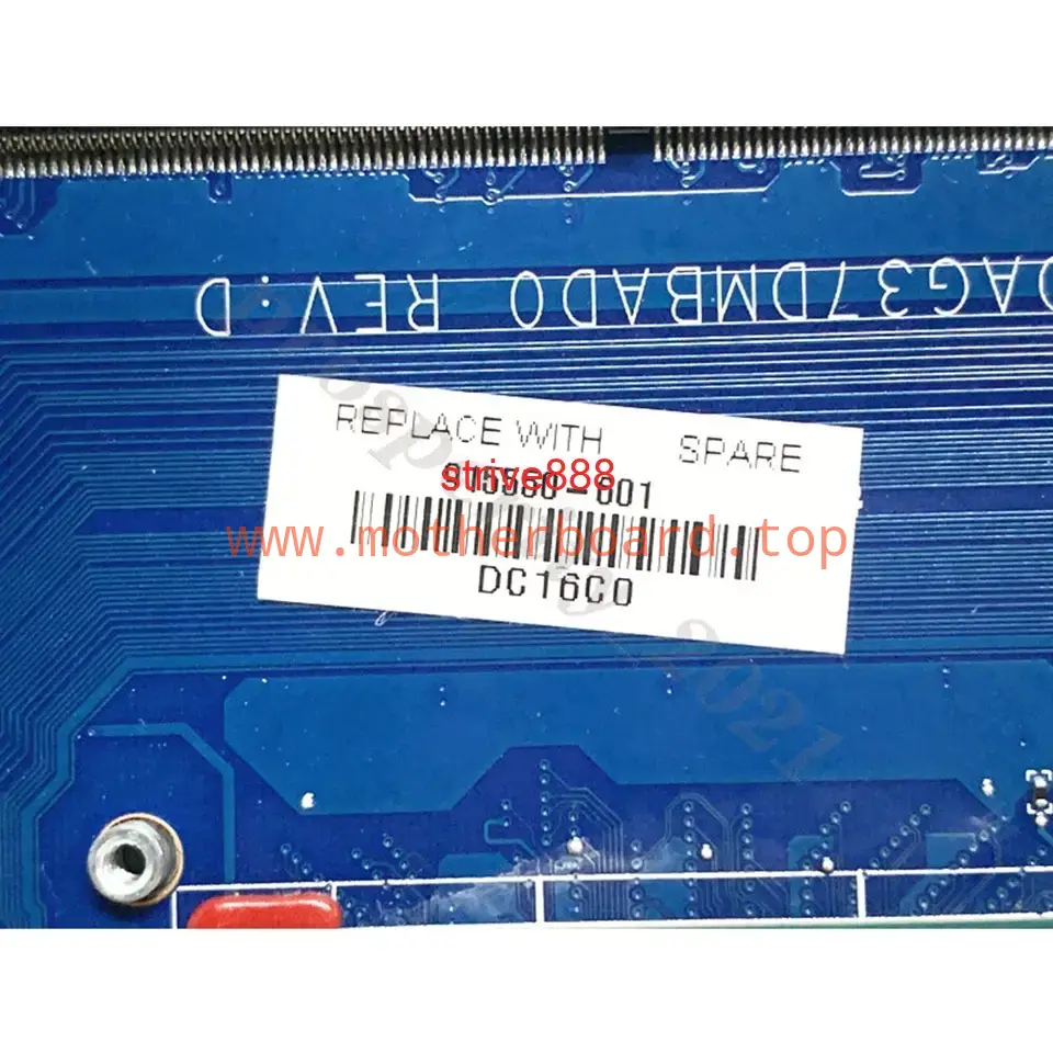 For HP 17-AB 17-W w/ I7-7700HQ CPU 915550-001 915550-601 Motherboard DAG37DMBAD0 4