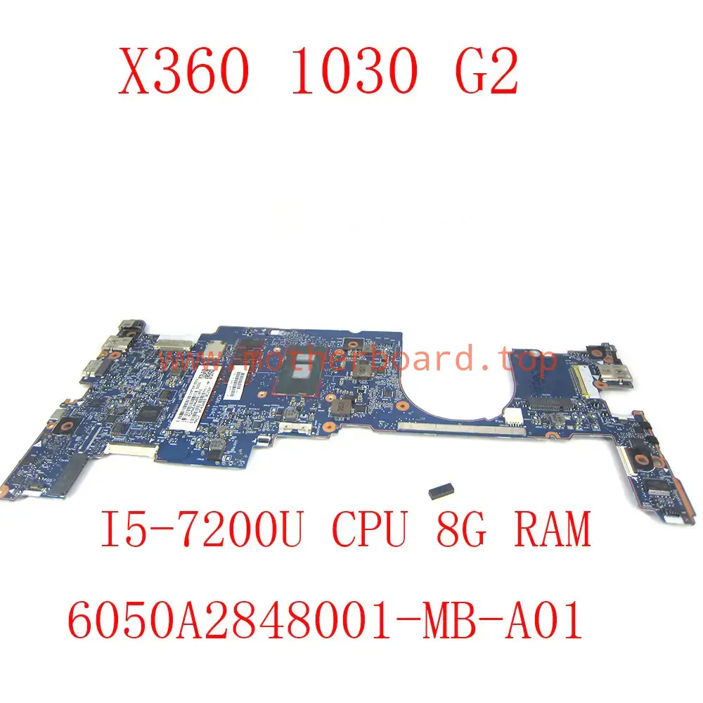 For HP EliteBook x360 1030 G2 PC i5-7200U 8GB 917922-601 Laptop Motherboard