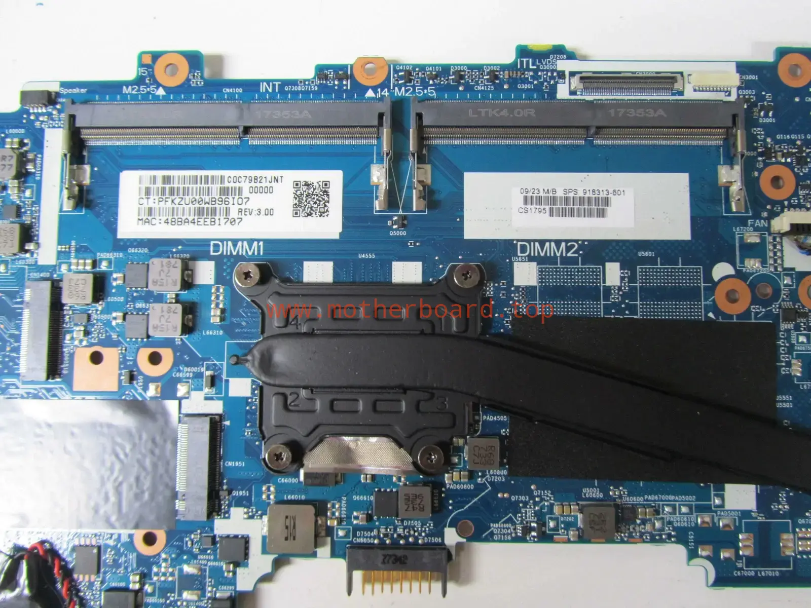 i5-6300U 2.4GHz Main Board w/Heatsink/Fan for HP 850 G3 - 918313-601 - Tested 3