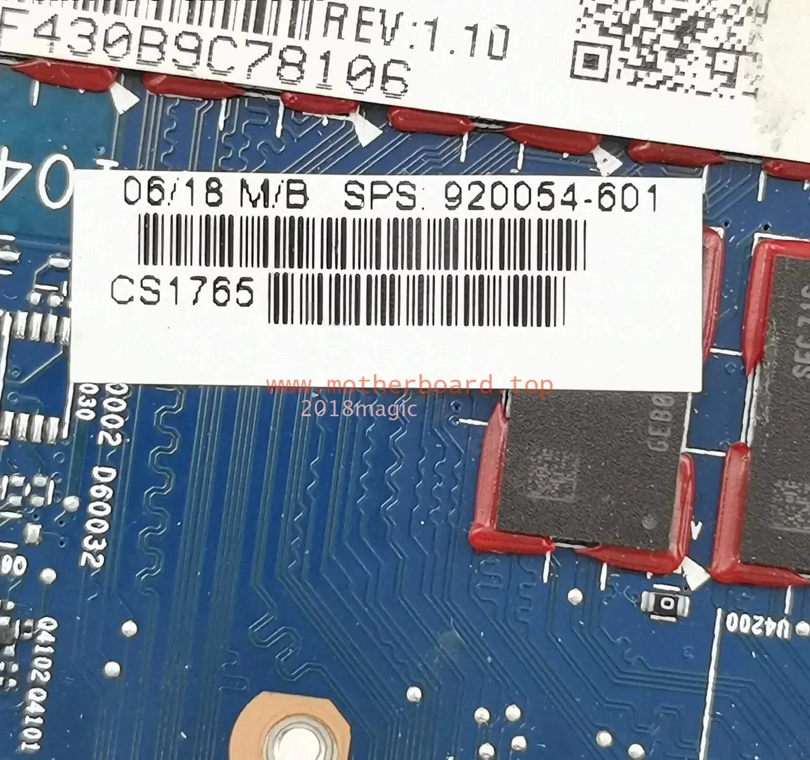 For HP X360 1030 G2 Motherboard w/I7-7600U 920054-601 920054-001 6050A2848001-MB 2