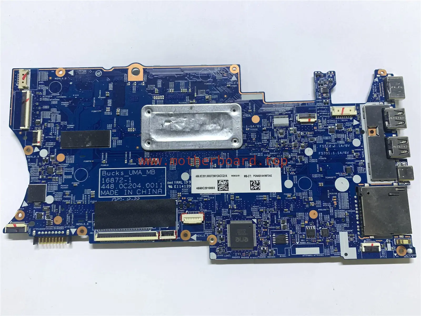 923689-601 For HP Laptop Pavilion x360 14-BA i3-7100 CPU Motherboard 4
