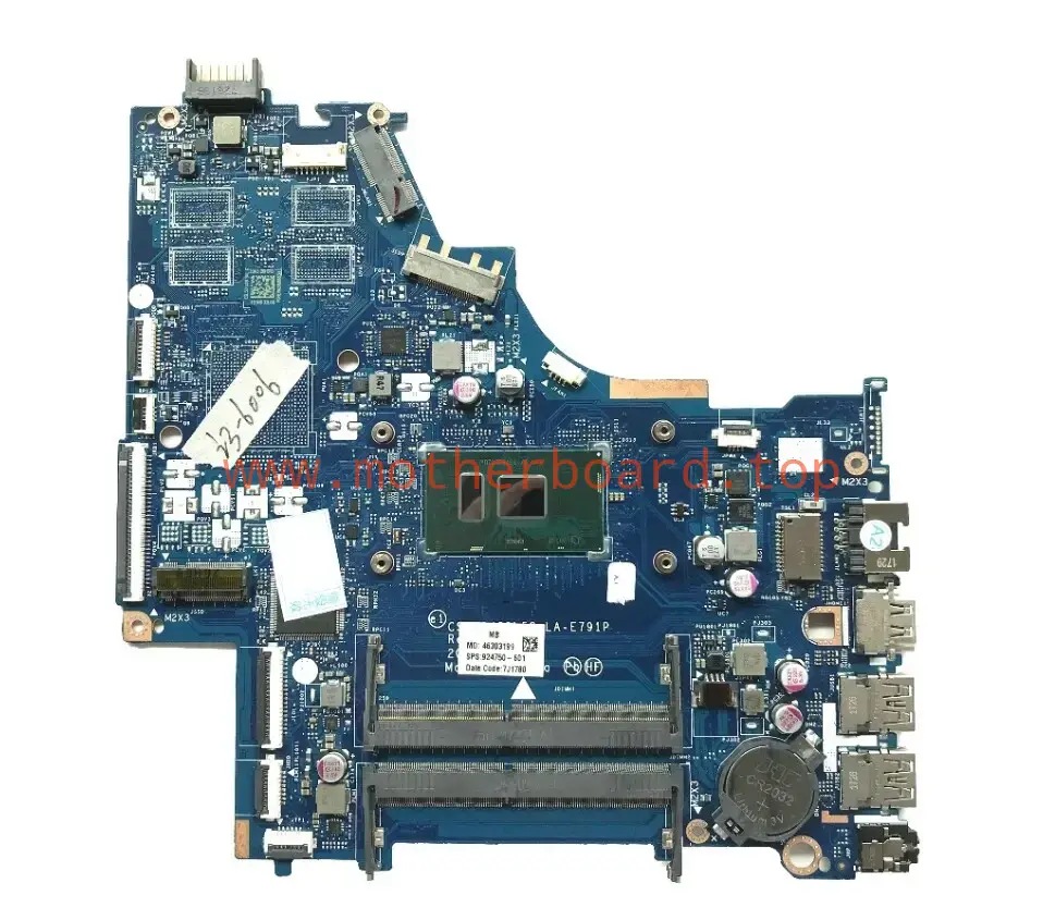 924750-601 For HP 250 G6 15-BS Series with i3-6006 CPU Laptop Motherboard