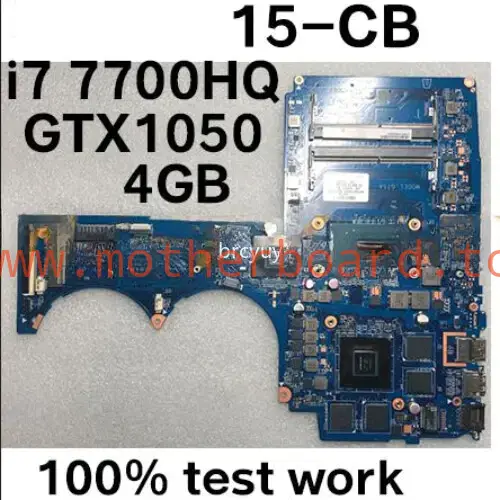 For HP Pavilion TPN-Q193 15-CB Motherboard 926305-601 CPU i7 7700HQ GPU GTX1050