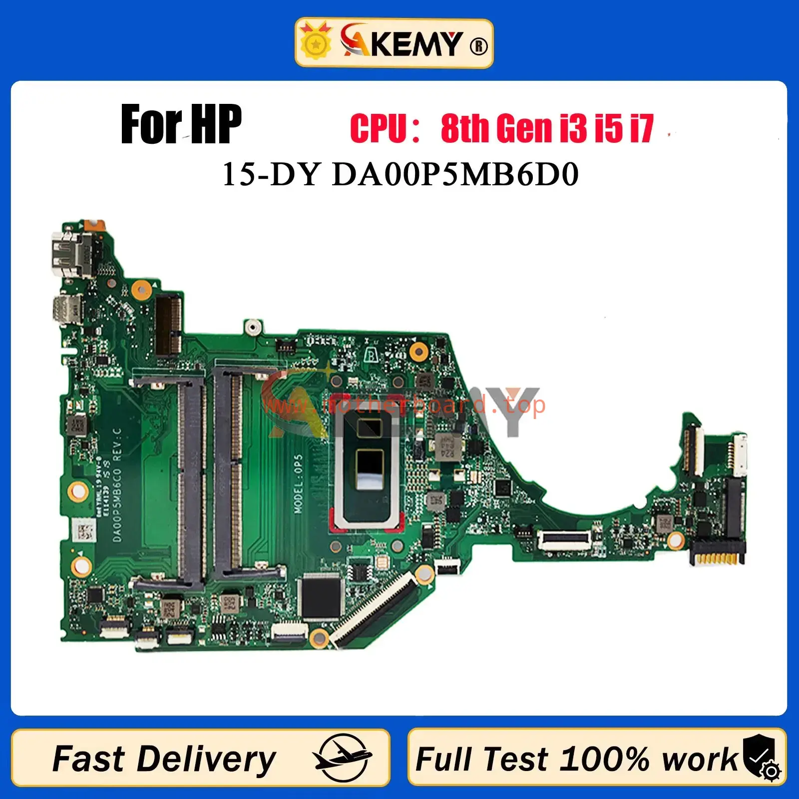 DA00P5MB6D0 Laptop Motherboard For HP 15S-FQ 15-DY 15T-DY L63559-601 i3 i5 i7