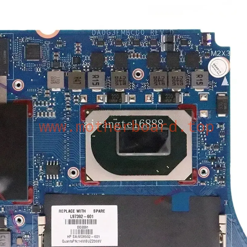 DA0G3FMBCD0 TPN-Q237 For HP 15-EP 15T-EP Motherboard I5-10300H+GTX 1660TI 6GB 3