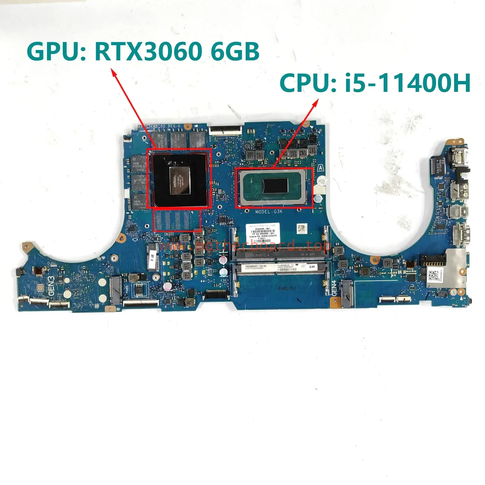 DA0G3KMBCG0 For HP 16-B I5 I7 3060 3070 6G 8G Motherboard