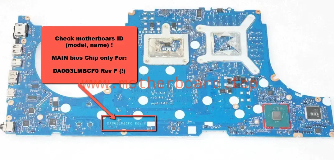 Bios Chip HP Omen 17-ck0000 17-ck series For MB: DA0G3LMBCF0 Rev F (!) MODEL G3L 2