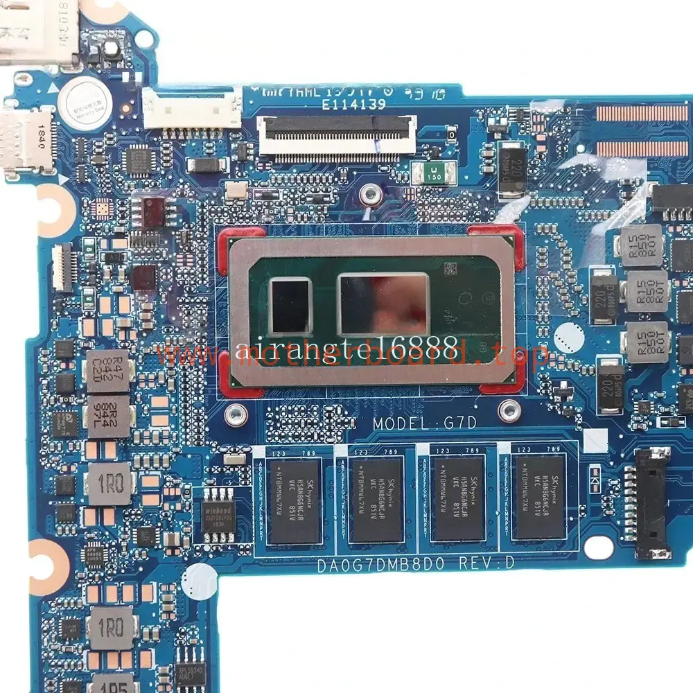 DA0G7DMB8D0 For HP 13-AN 13-AN0020TU TPN-Q214 Motherboard I3 I5 I7 CPU+4G 8G RAM 2