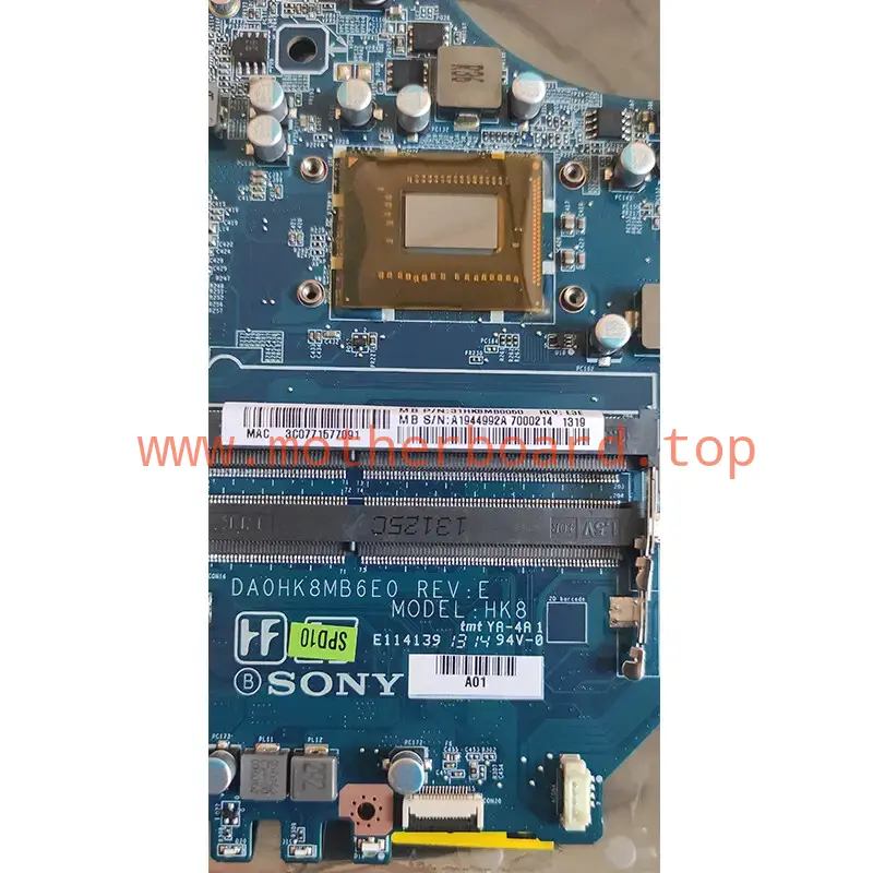 For Sony SVF14 Motherboard DA0HK8MB6E0 A1944992A Mainboard 2
