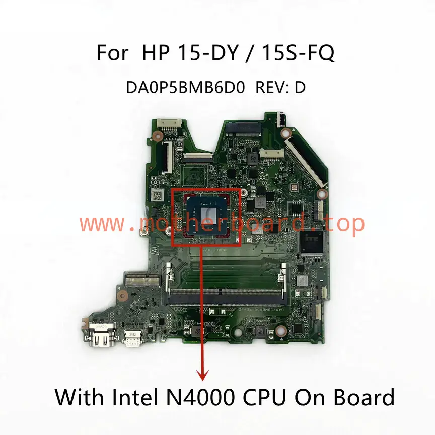 For HP 15-DY 15S-FQ 15-DY0015DS Motherboard N4000 CPU DDR4 DA0P5BMB6D0