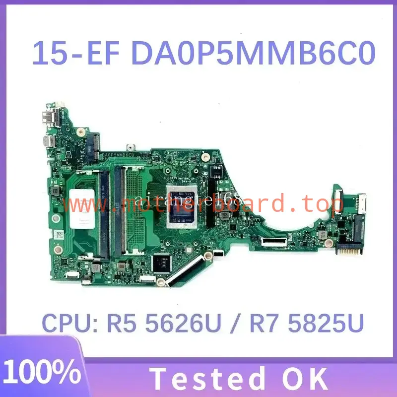 DA0P5MMB6C0 N05844-001 Motherboard W/ R5 5625U/R7 5825U CPU For HP 15-EF 15S-EQ