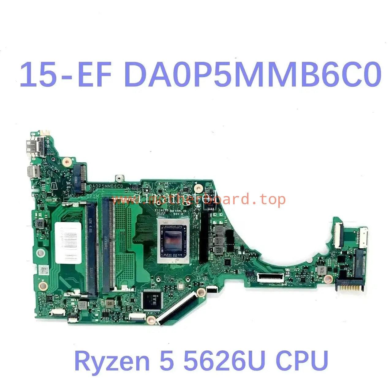 DA0P5MMB6C0 N05844-001 Motherboard W/ R5 5625U/R7 5825U CPU For HP 15-EF 15S-EQ 2