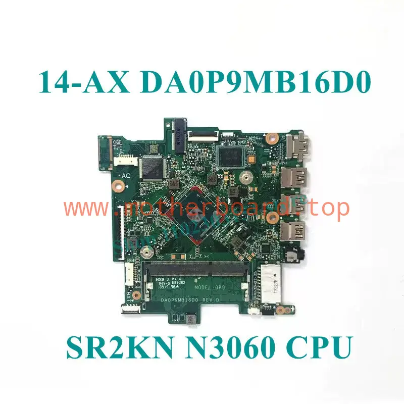 DA0P9MB16D0 For HP 14-AX 14T-AX 14-BE N3060 CPU Laptop Motherboard Tested Good