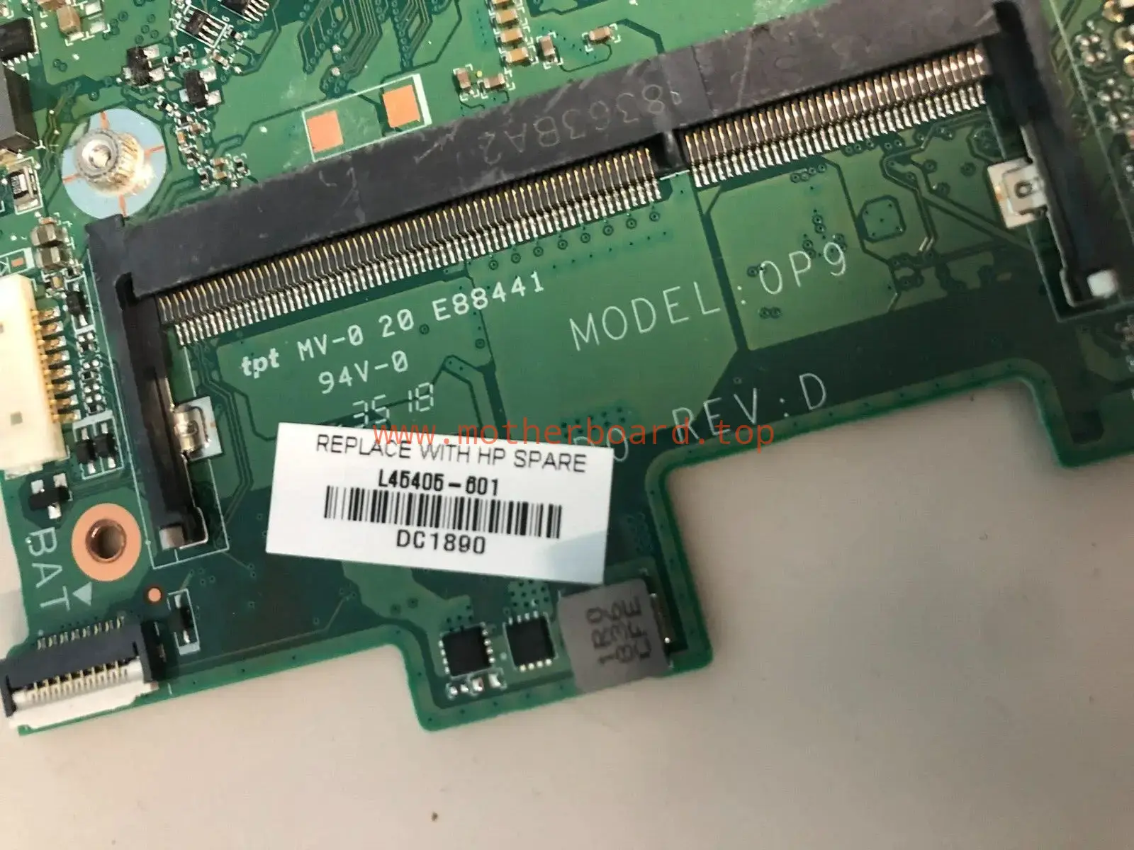 L45405-601 DA0P9MB16D1 HP MOTHERBOARD (for parts not working)(8) 2