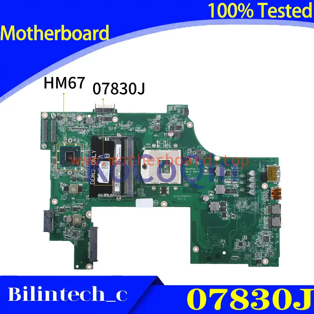 FOR DELL Insprion 17R N7110 HM67 Mtherboard 07830J 7830J DA0R03MB6E0 31R03MB0000