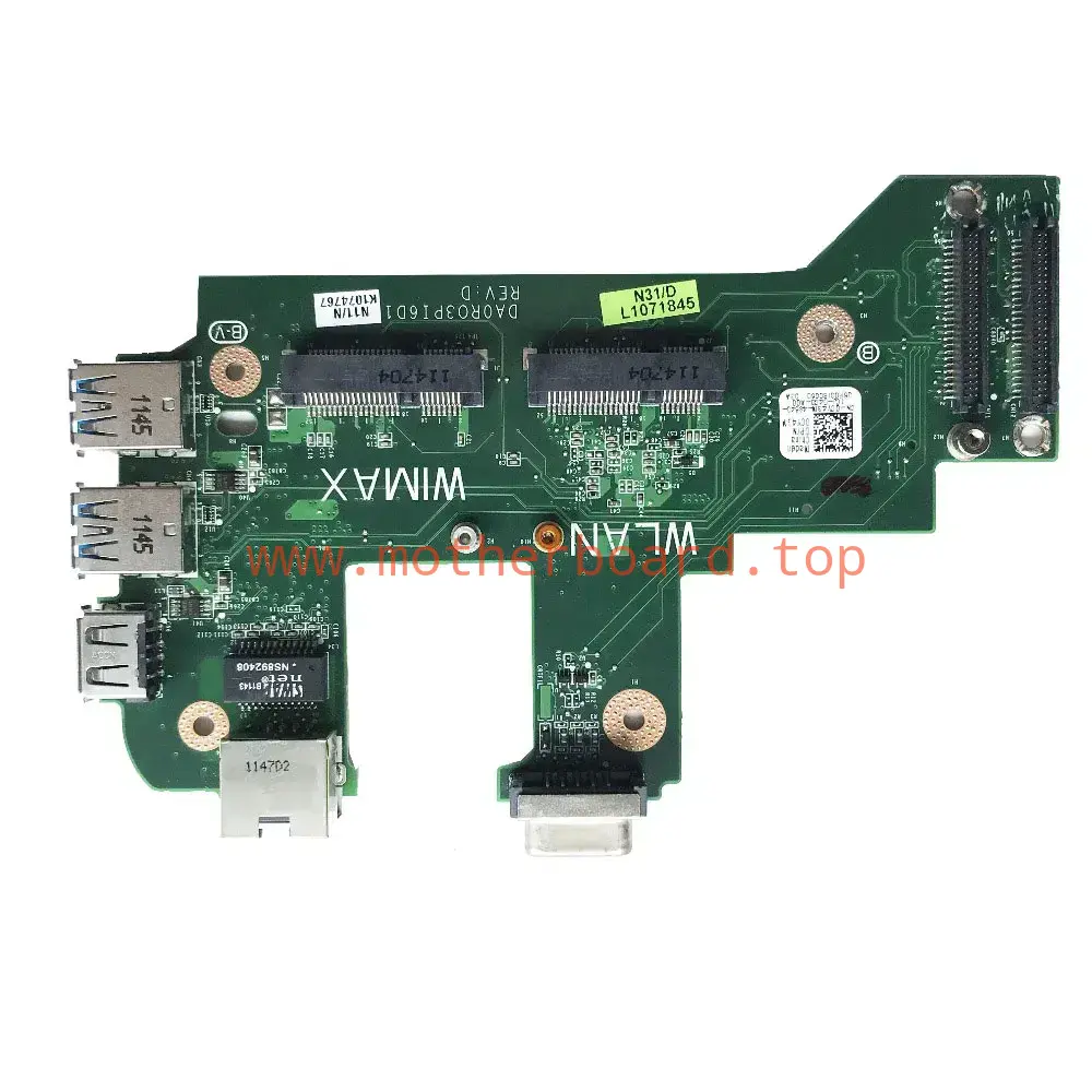 For Dell Inspiron 17R N7110 Laptop USB Ethernet VGA Board DA0RO3PI6D1 CN-0CY4GM