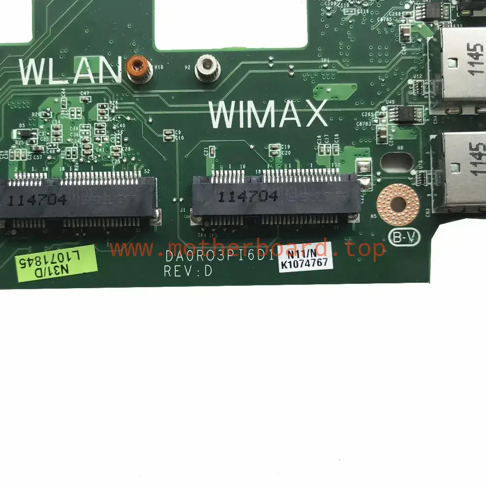 For Dell Inspiron 17R N7110 Laptop USB Ethernet VGA Board DA0RO3PI6D1 CN-0CY4GM 2
