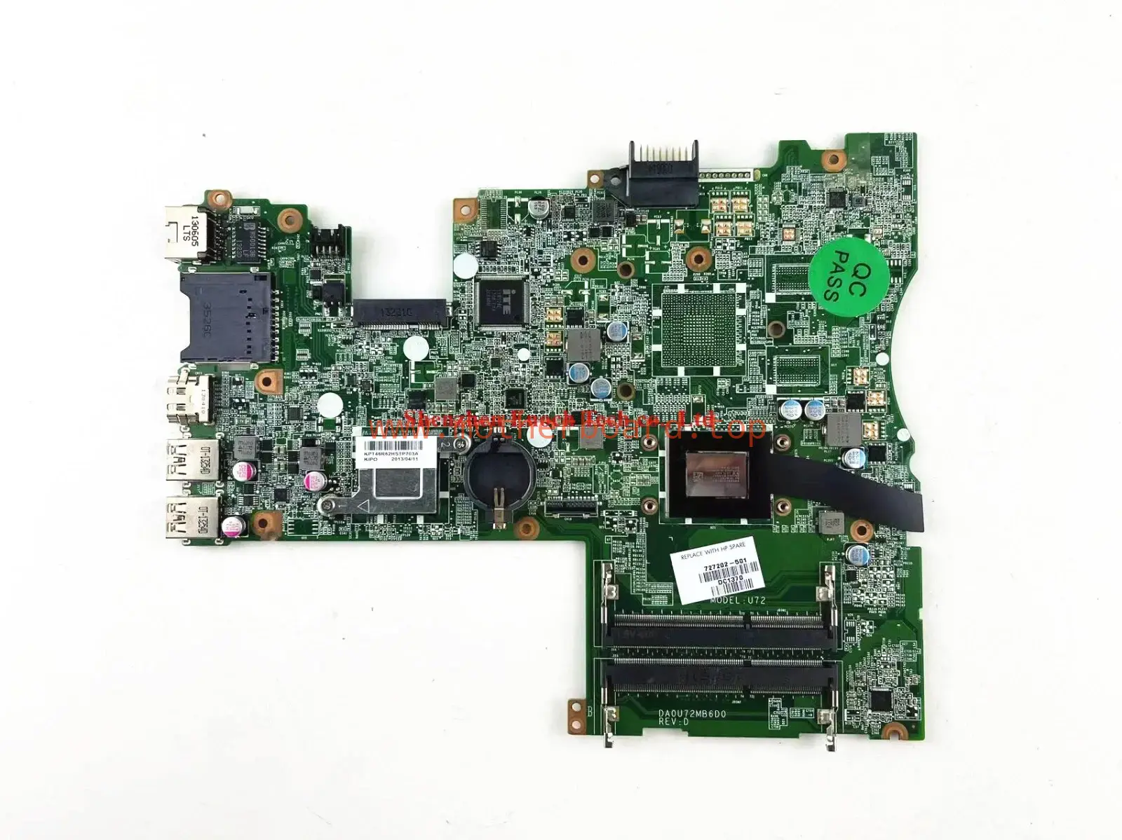 727202-501 DA0U72MB6D0 For HP Pavilion 14-F Motherboard With AMD A8-5545M CPU