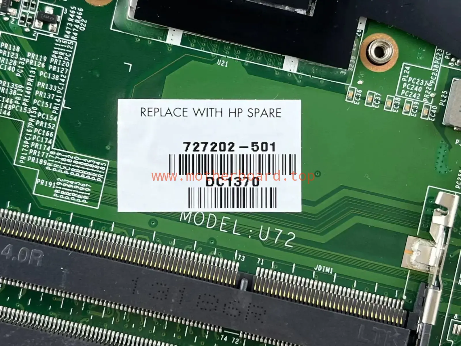 727202-501 DA0U72MB6D0 For HP Pavilion 14-F Motherboard With AMD A8-5545M CPU 3